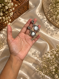 Aaina Mirror Drop Earrings, photograph 2